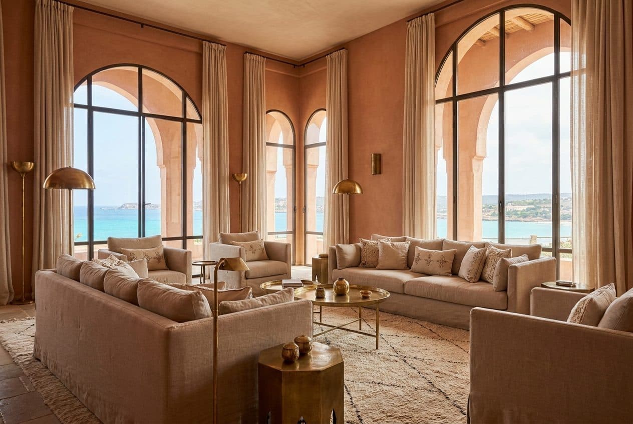 Interior of a modern Moroccan apartment